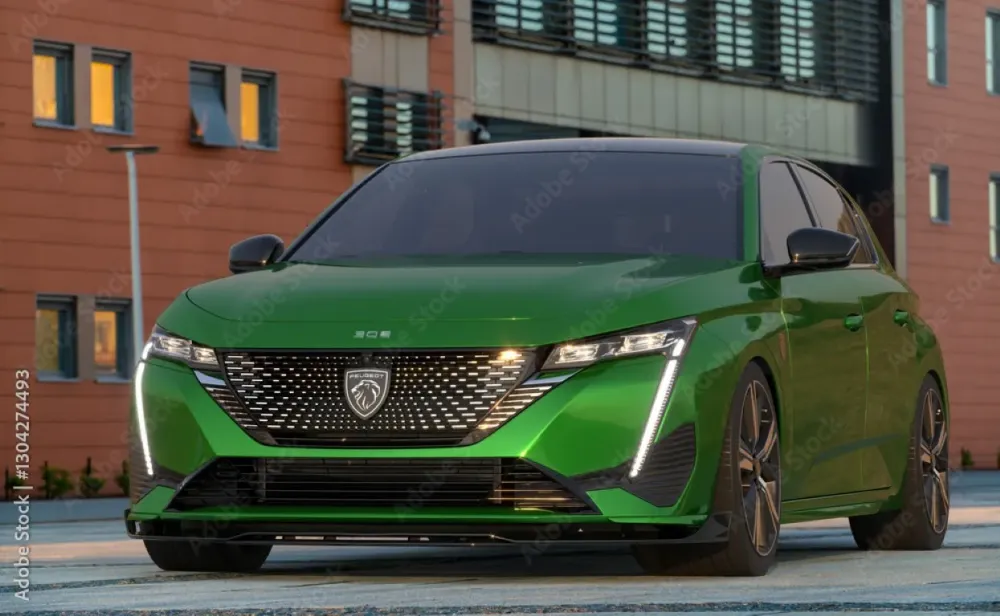 Nouvelle Peugeot verte